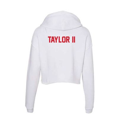 Arkansas State - NCAA Men's Track & Field : Bub Taylor II - Women's Crop Fleece Hoodie-1