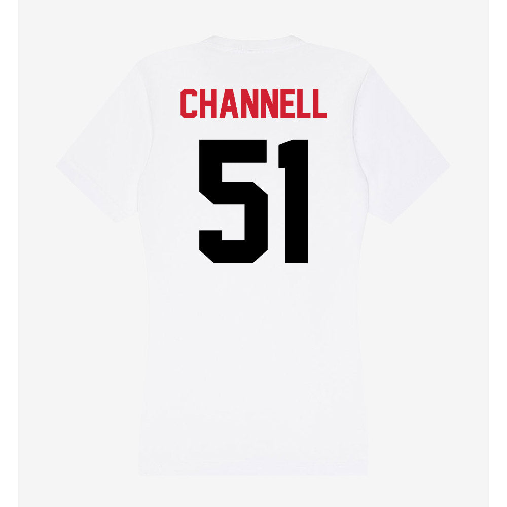Arkansas State - NCAA Football : Cade Channell - Women's V-Neck T-Shirt-1