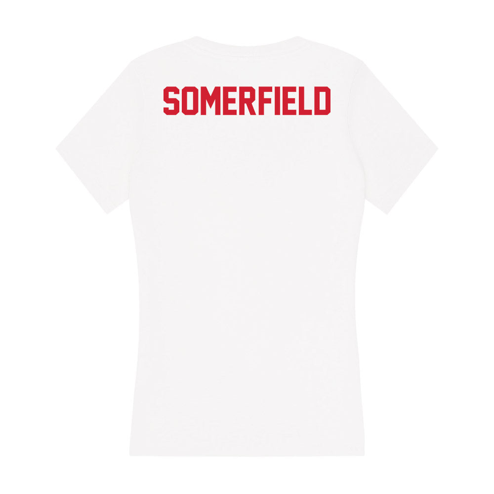 Arkansas State - NCAA Men's Golf : Chris Somerfield - Women's V-Neck T-Shirt-1