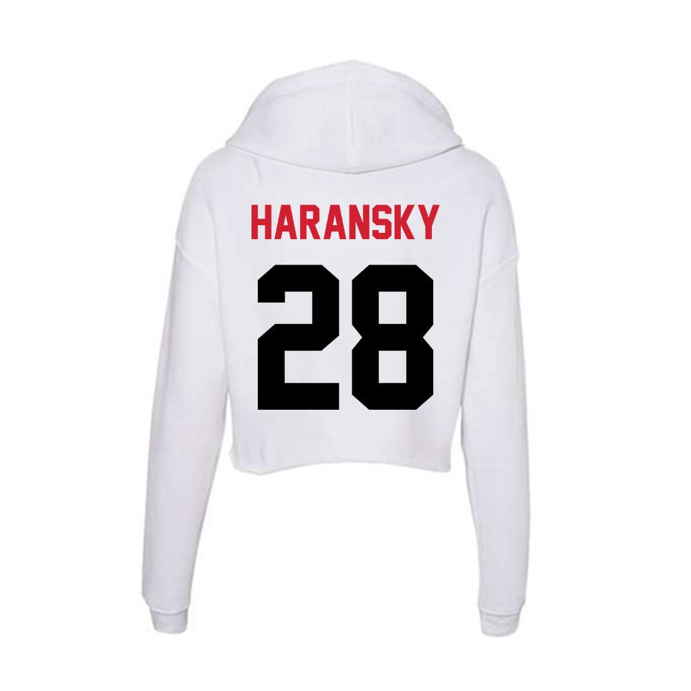 Arkansas State - NCAA Women's Soccer : Katy Haransky - Women's Crop Fleece Hoodie-1