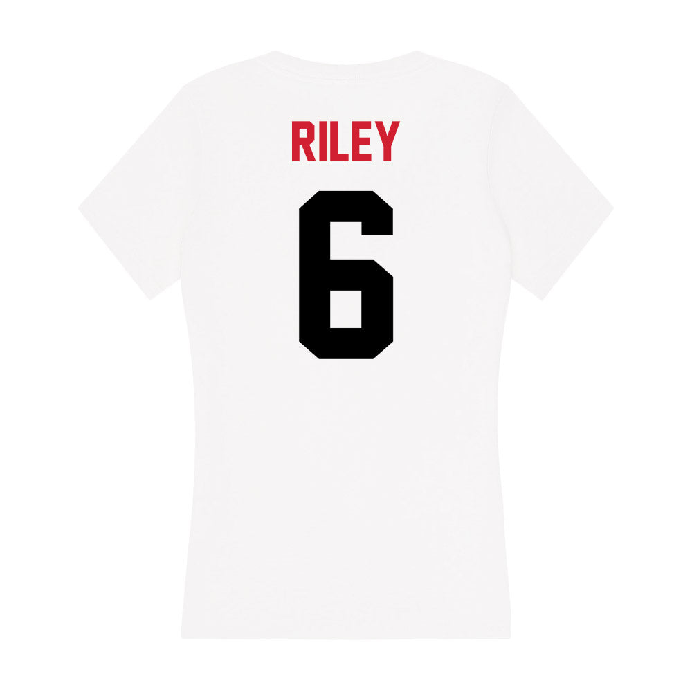 Arkansas State - NCAA Women's Soccer : Emma Riley - Women's V-Neck T-Shirt-1