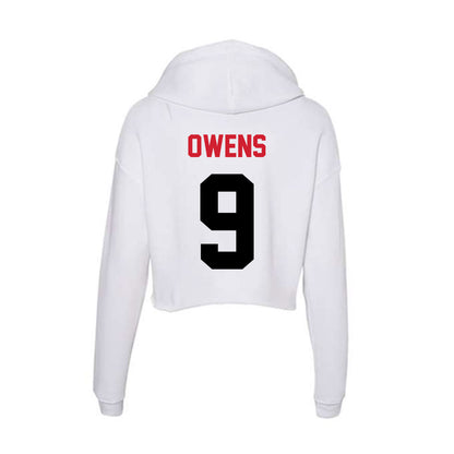 Arkansas State - NCAA Football : Trey Owens - Women's Crop Fleece Hooded Sweatshirt-1