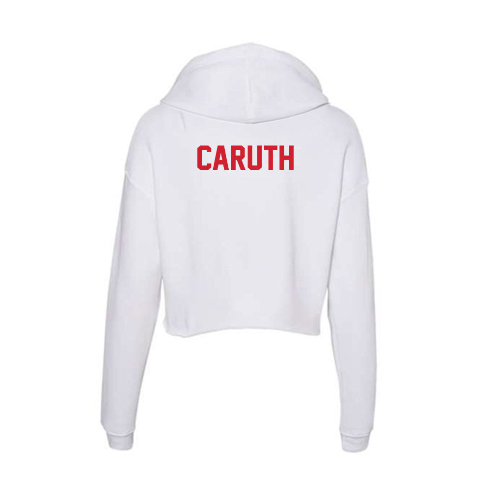 Arkansas State - NCAA Women's Cross Country : Paige-Elicia Caruth - Women's Crop Fleece Hoodie-1