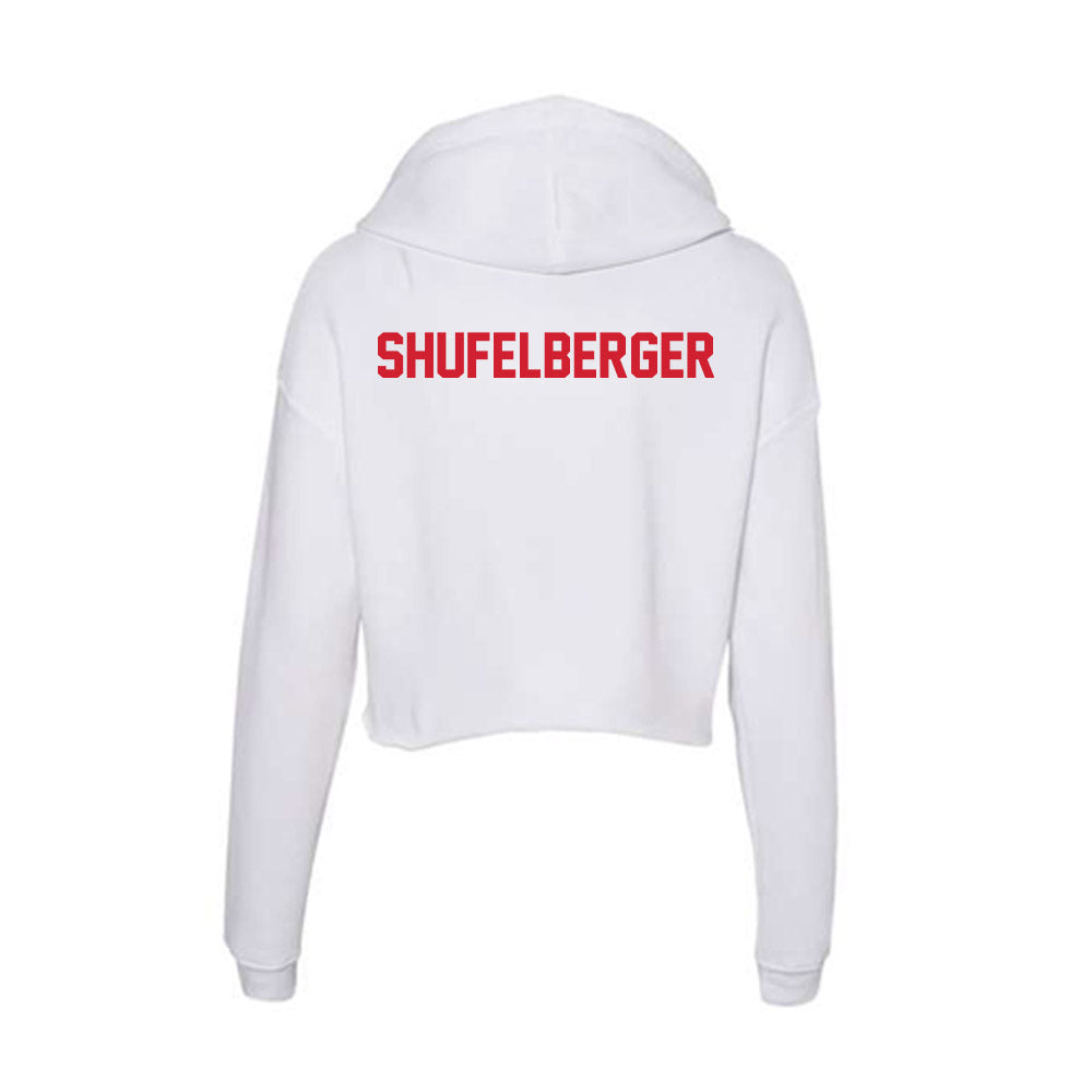 Arkansas State - NCAA Women's Track & Field : Jaybe Shufelberger - Women's Crop Fleece Hoodie-1