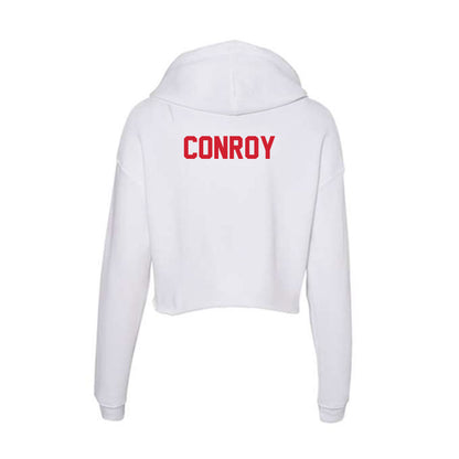 Arkansas State - NCAA Women's Track & Field : Mia Conroy - Women's Crop Fleece Hoodie-1
