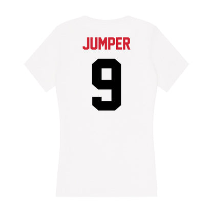 Arkansas State - NCAA Baseball : Cross Jumper - Women's V-Neck T-Shirt-1