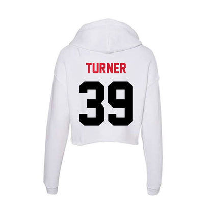 Arkansas State - NCAA Baseball : Kole Turner - Women's Crop Fleece Hoodie-1