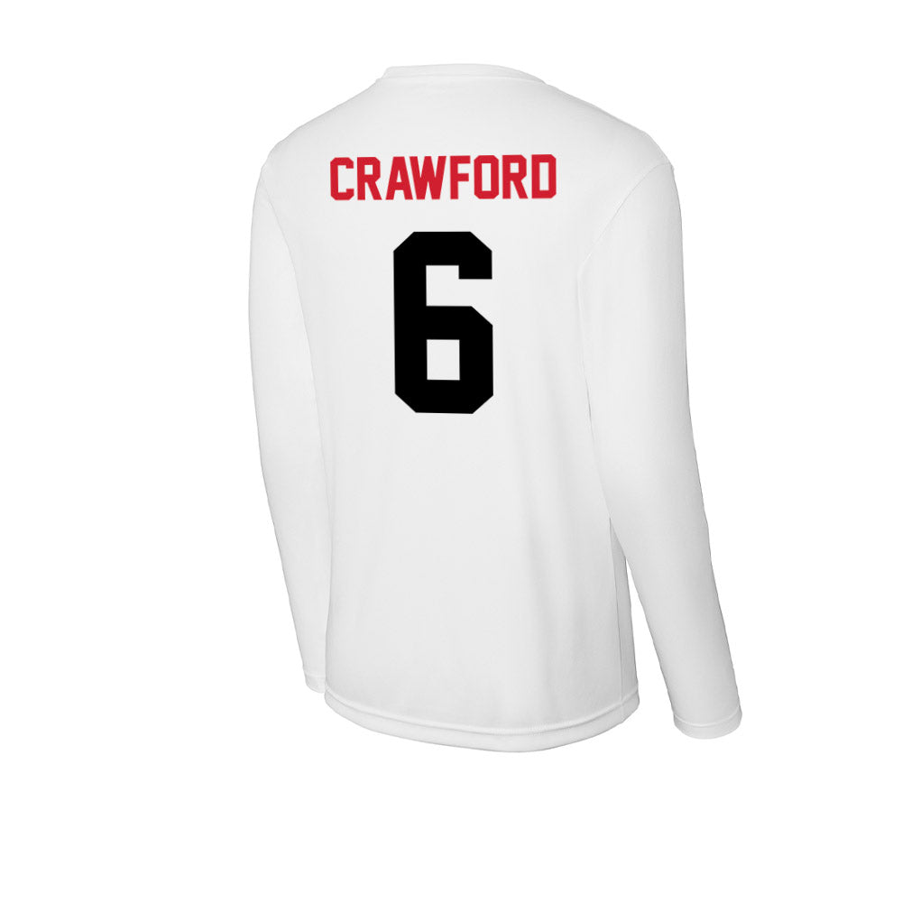 Arkansas State - NCAA Football : Ethan Crawford - Activewear Long Sleeve T-Shirt-1