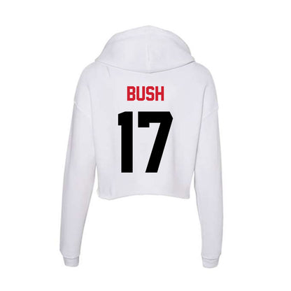 Arkansas State - NCAA Football : Jabari Bush - Women's Crop Fleece Hoodie-1