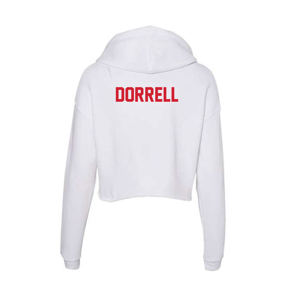 Arkansas State - NCAA Men's Track & Field : Jacob Dorrell - Women's Crop Fleece Hoodie-1