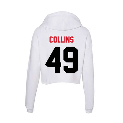 Arkansas State - NCAA Baseball : Tate Collins - Women's Crop Fleece Hoodie-1