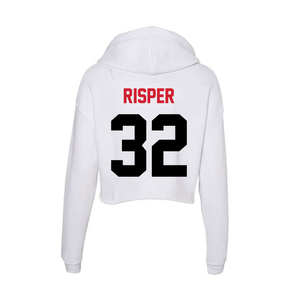 Arkansas State - NCAA Football : Paul Risper - Women's Crop Fleece Hoodie-1