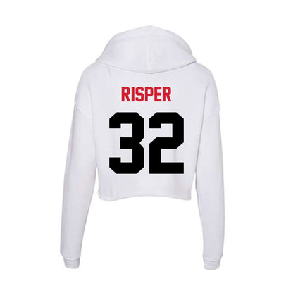 Arkansas State - NCAA Football : Paul Risper - Women's Crop Fleece Hoodie-1