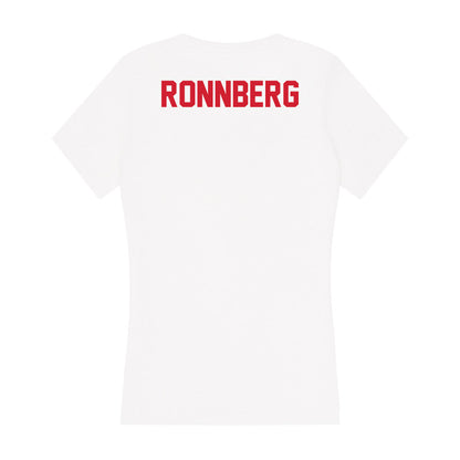 Arkansas State - NCAA Men's Golf : Hugo Ronnberg - Women's V-Neck T-Shirt-1