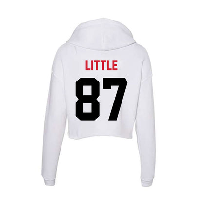 Arkansas State - NCAA Football : Tyler Little - Women's Crop Fleece Hoodie-1