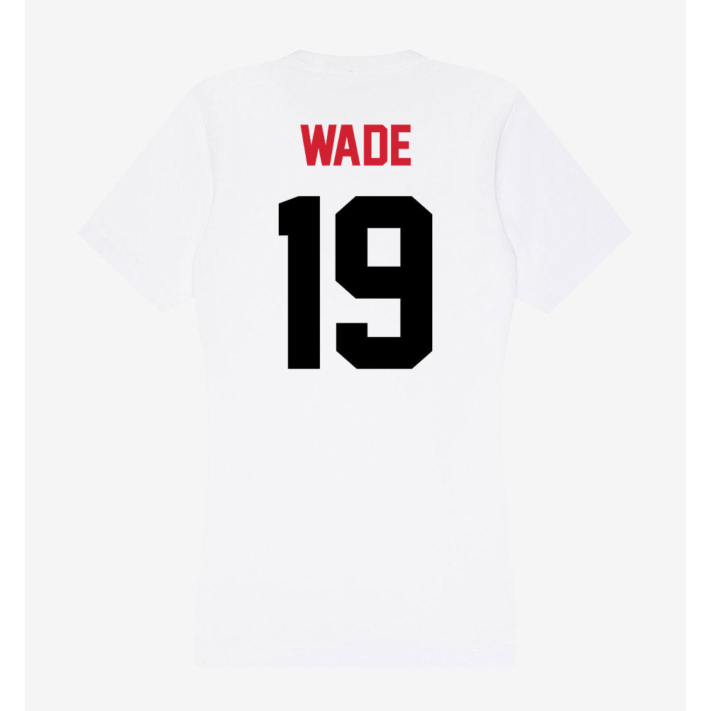 Arkansas State - NCAA Baseball : Adam Wade - Women's V-Neck T-Shirt-1