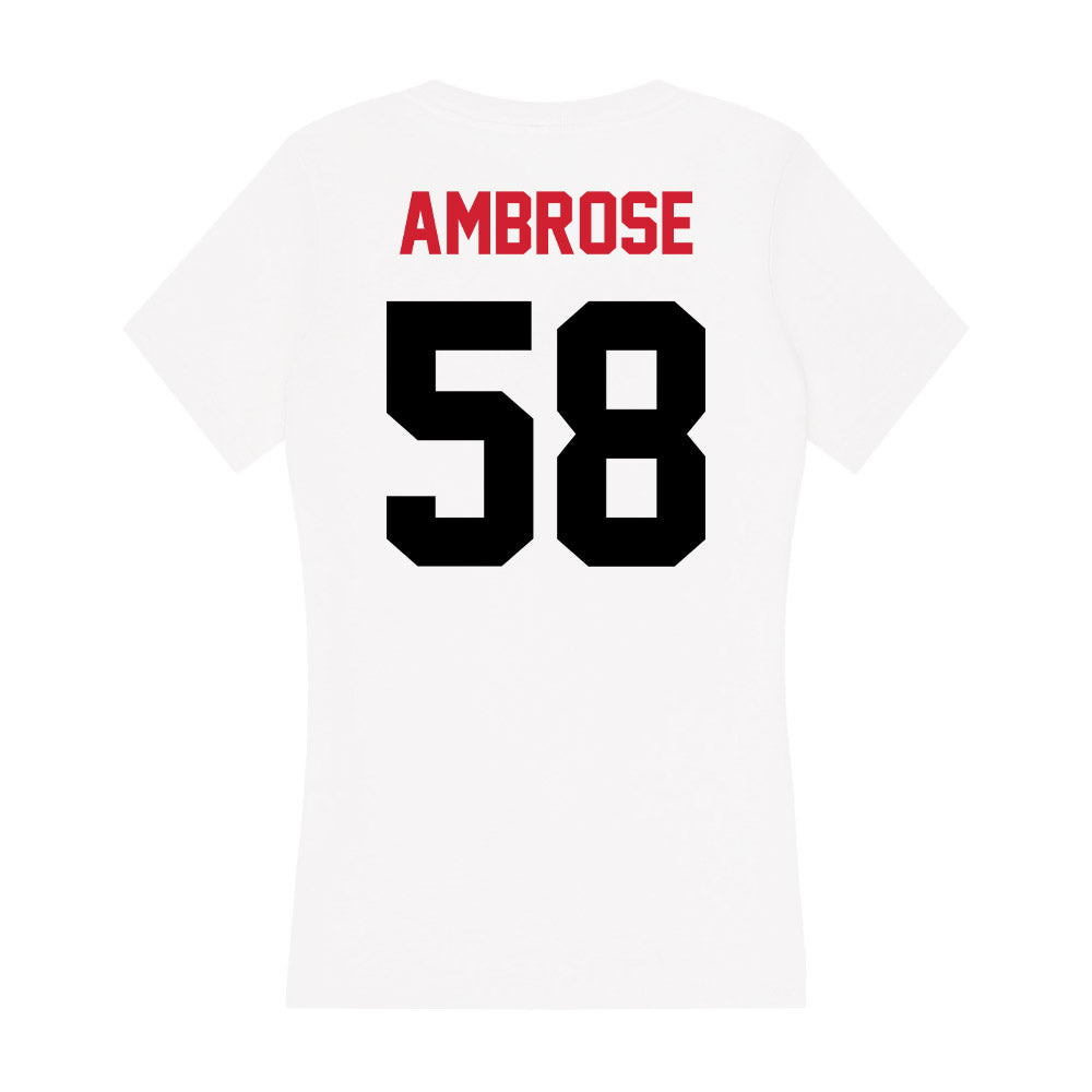 Arkansas State - NCAA Football : Cameron Ambrose - Women's V-Neck T-Shirt-1