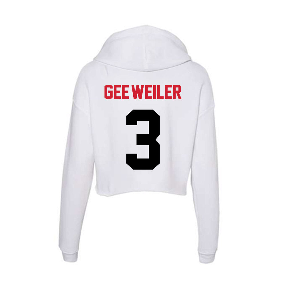 Arkansas State - NCAA Women's Volleyball : Libby Gee-Weiler - Women's Crop Fleece Hoodie-1
