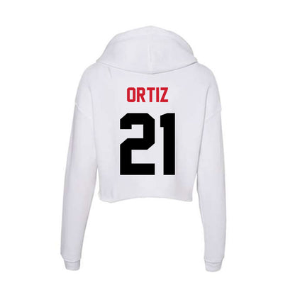 Arkansas State - NCAA Women's Volleyball : Valeria Ortiz - Women's Crop Fleece Hoodie-1
