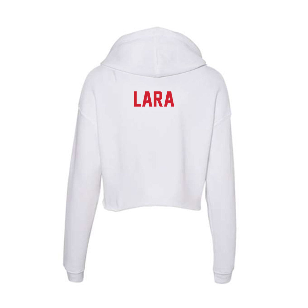 Arkansas State - NCAA Women's Track & Field : Alexandra Lara - Women's Crop Fleece Hoodie-1