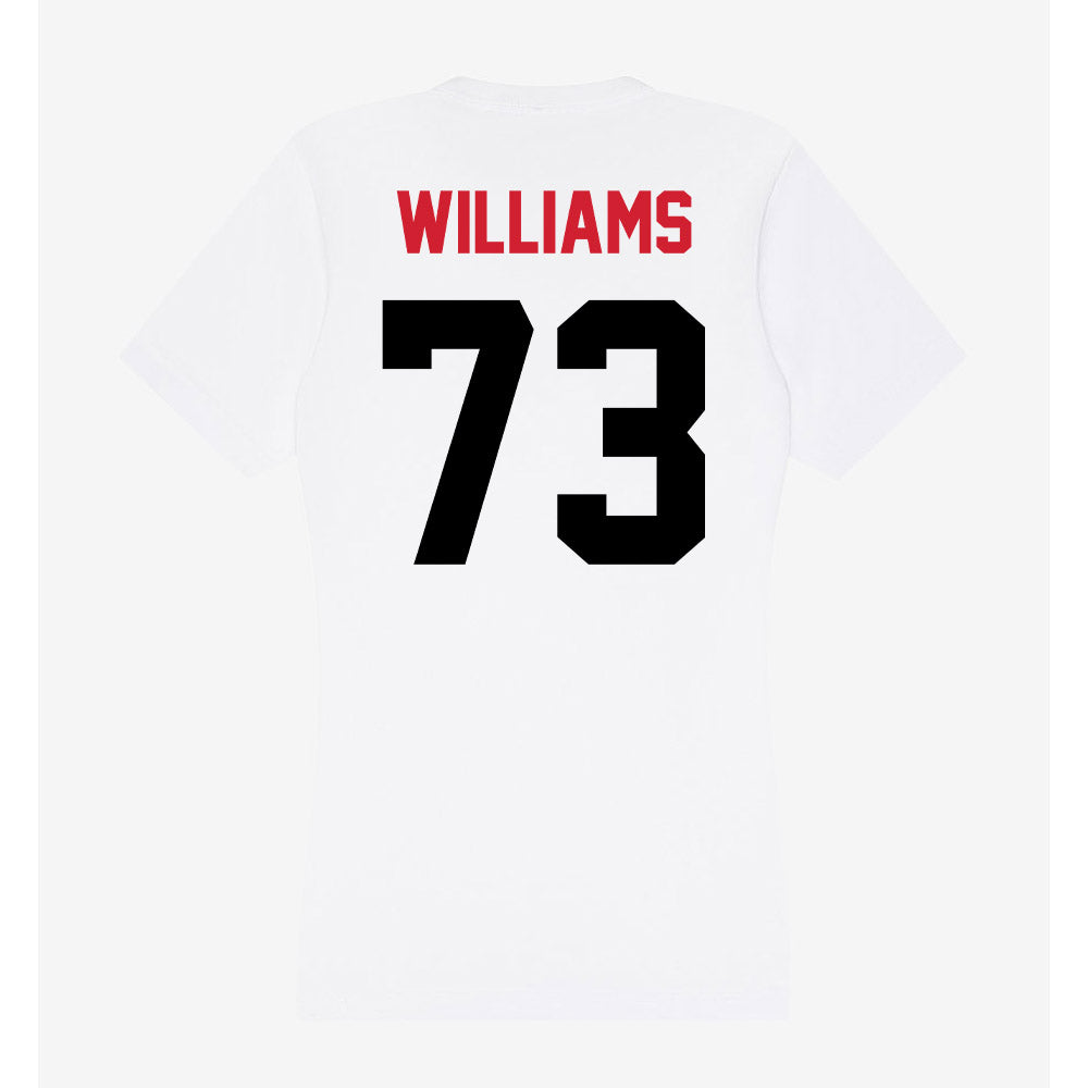 Arkansas State - NCAA Football : Kobe Williams - Women's V-Neck T-Shirt-1