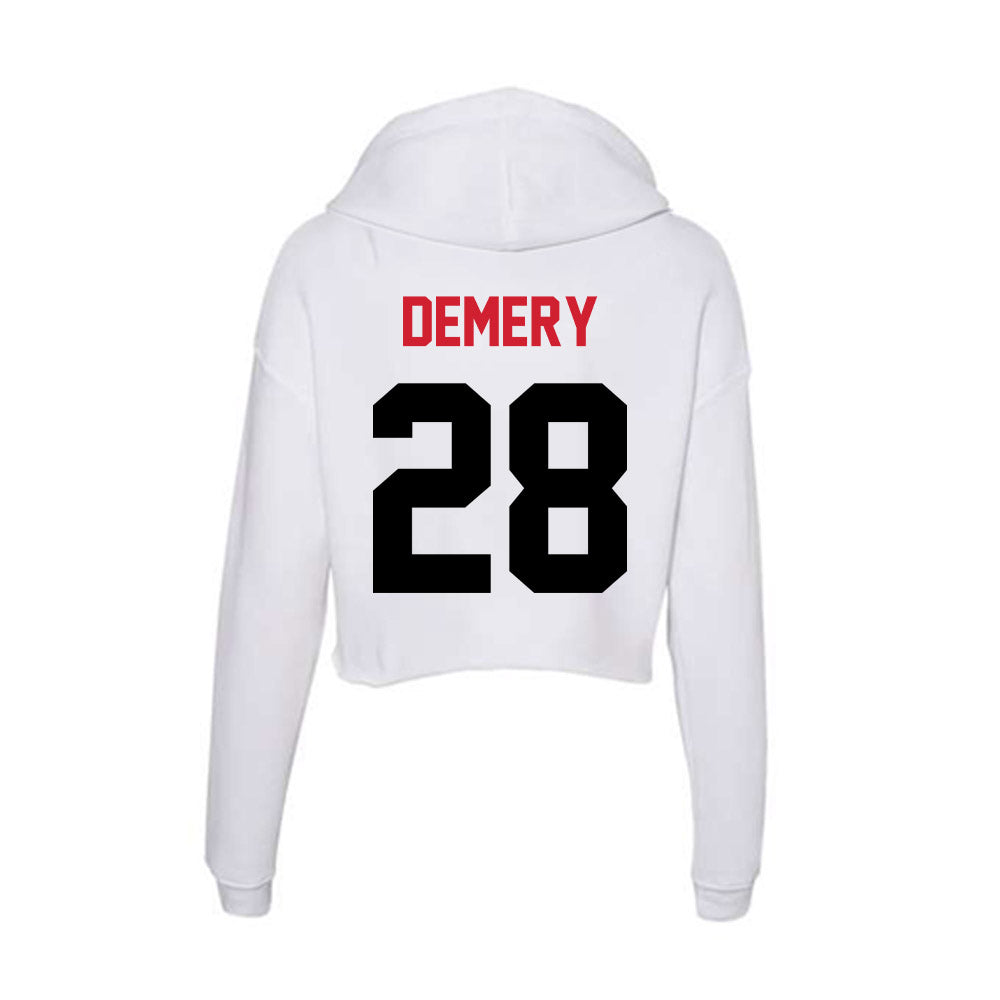 Arkansas State - NCAA Football : Daniel Demery - Women's Crop Fleece Hoodie-1