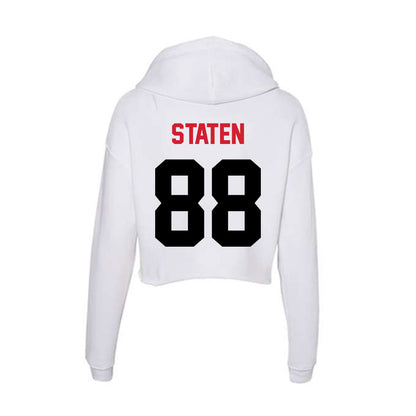Arkansas State - NCAA Football : Andrew Staten - Women's Crop Fleece Hoodie-1