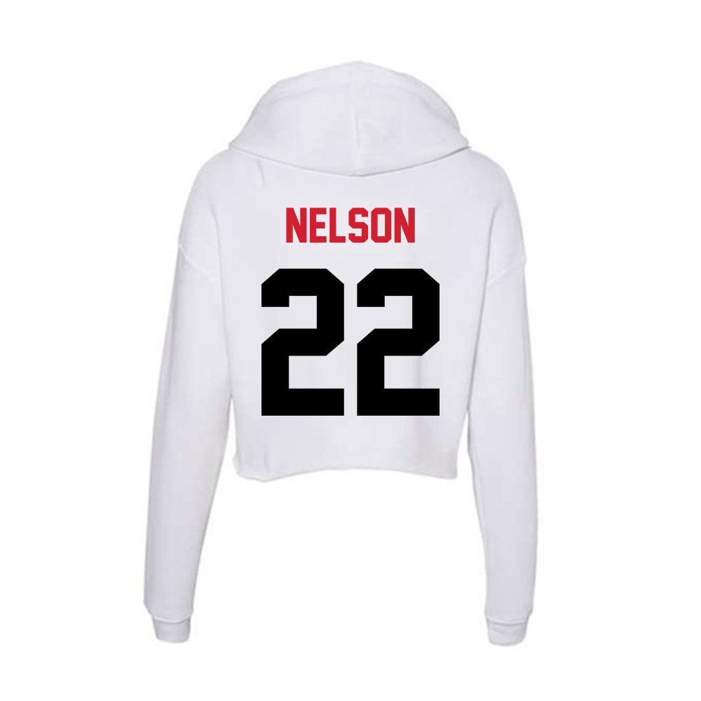 Arkansas State - NCAA Football : Nigel Nelson - Women's Crop Fleece Hoodie-1