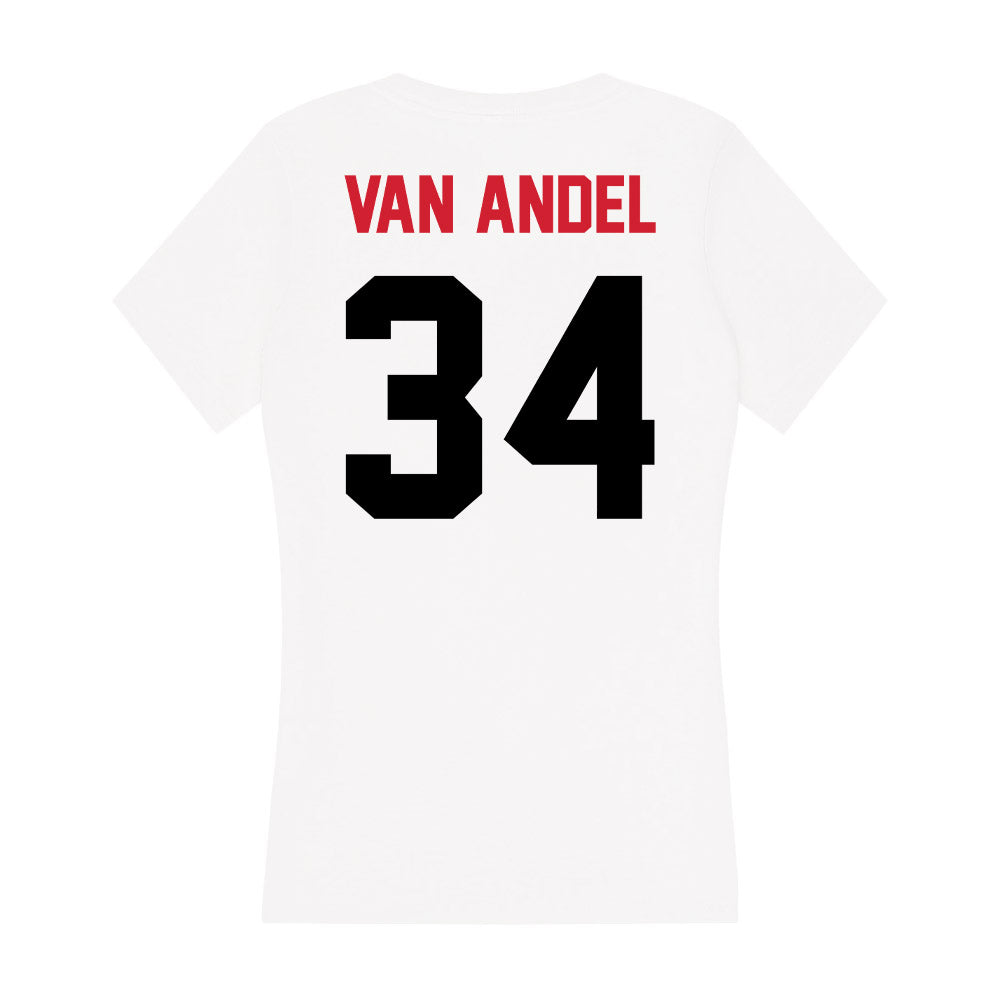Arkansas State - NCAA Football : Clune Van Andel - Women's V-Neck T-Shirt-1
