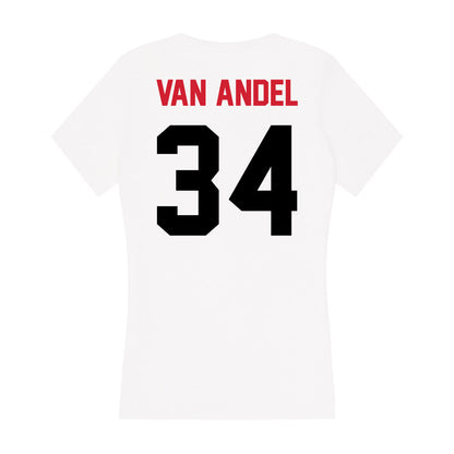 Arkansas State - NCAA Football : Clune Van Andel - Women's V-Neck T-Shirt-1