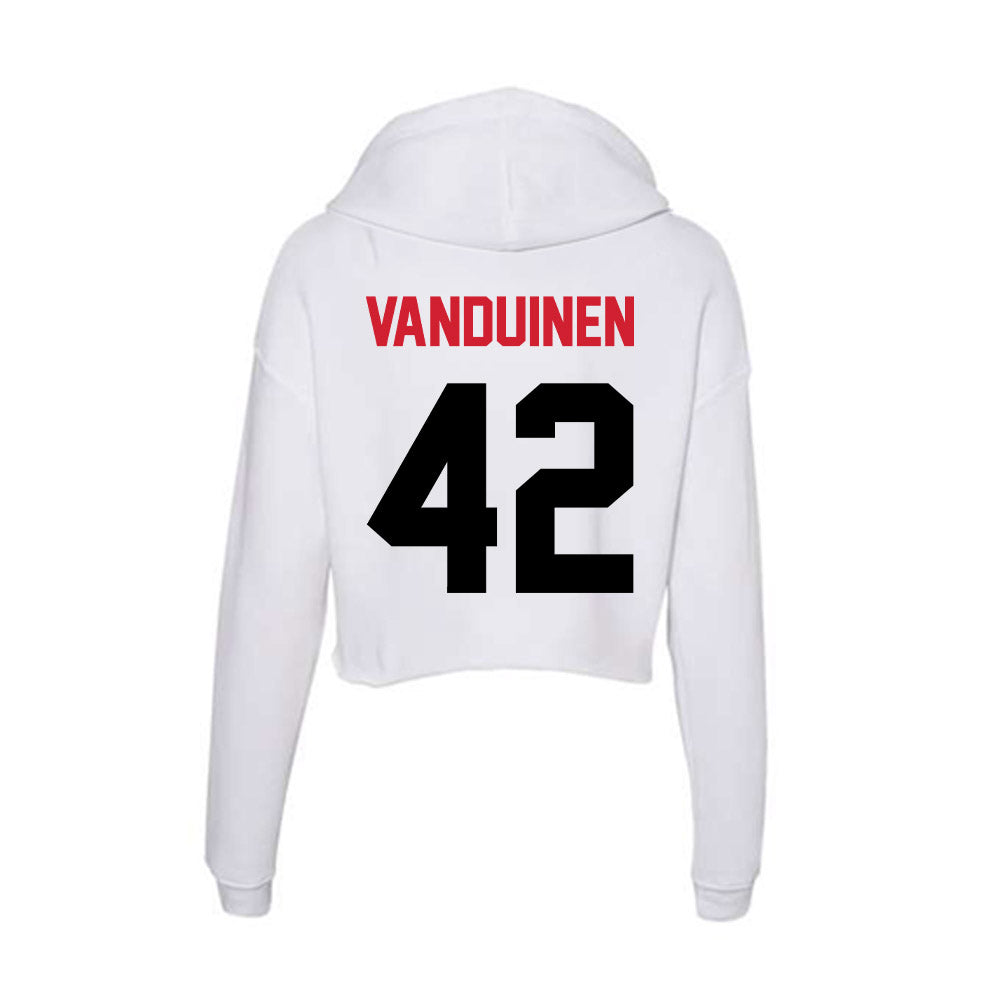 Arkansas State - NCAA Women's Bowling : Karli Vanduinen - Women's Crop Fleece Hoodie-1