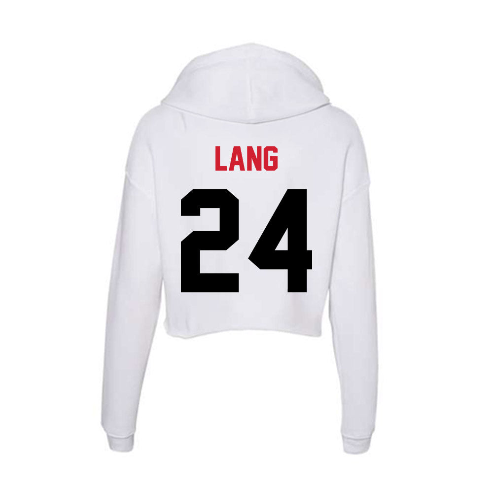 Arkansas State - NCAA Women's Bowling : Amanda Lang - Women's Crop Fleece Hoodie-1
