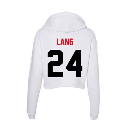 Arkansas State - NCAA Women's Bowling : Amanda Lang - Women's Crop Fleece Hoodie-1