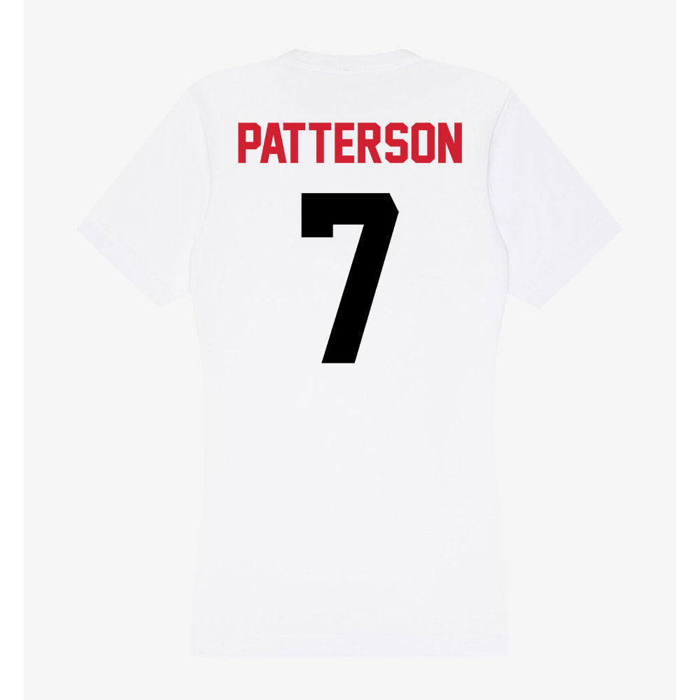 Arkansas State - NCAA Football : Courtney Patterson - Women's V-Neck T-Shirt-1