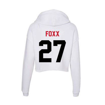 Arkansas State - NCAA Baseball : Jalen Foxx - Women's Crop Fleece Hoodie-1