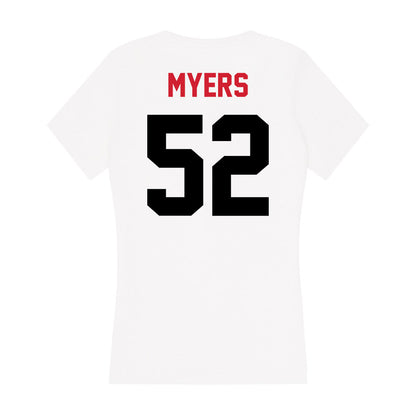 Arkansas State - NCAA Football : Mason Myers - Women's V-Neck T-Shirt-1