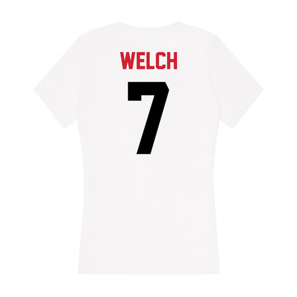 Arkansas State - NCAA Women's Bowling : Faith Welch - Women's V-Neck T-Shirt-1