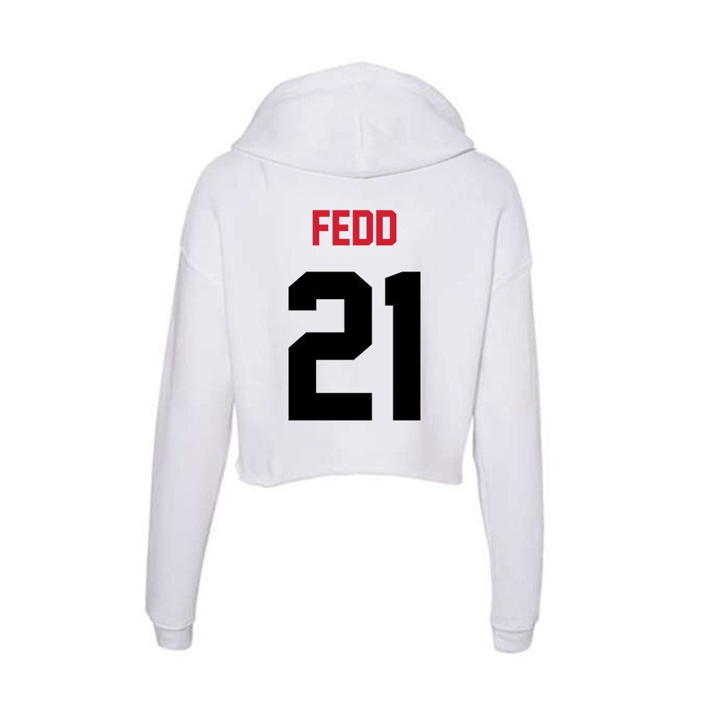 Arkansas State - NCAA Football : Deshaun Fedd - Women's Crop Fleece Hoodie-1
