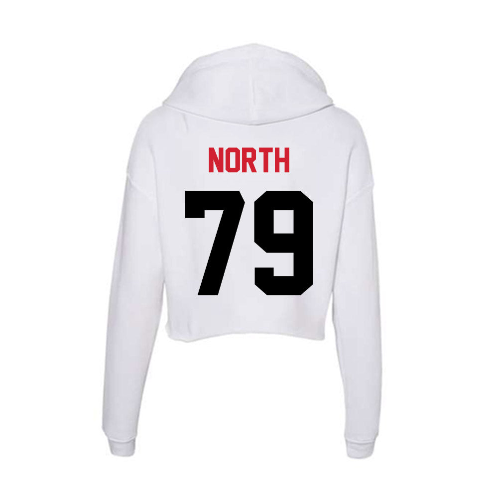 Arkansas State - NCAA Football : Baker North - Women's Crop Fleece Hoodie-1