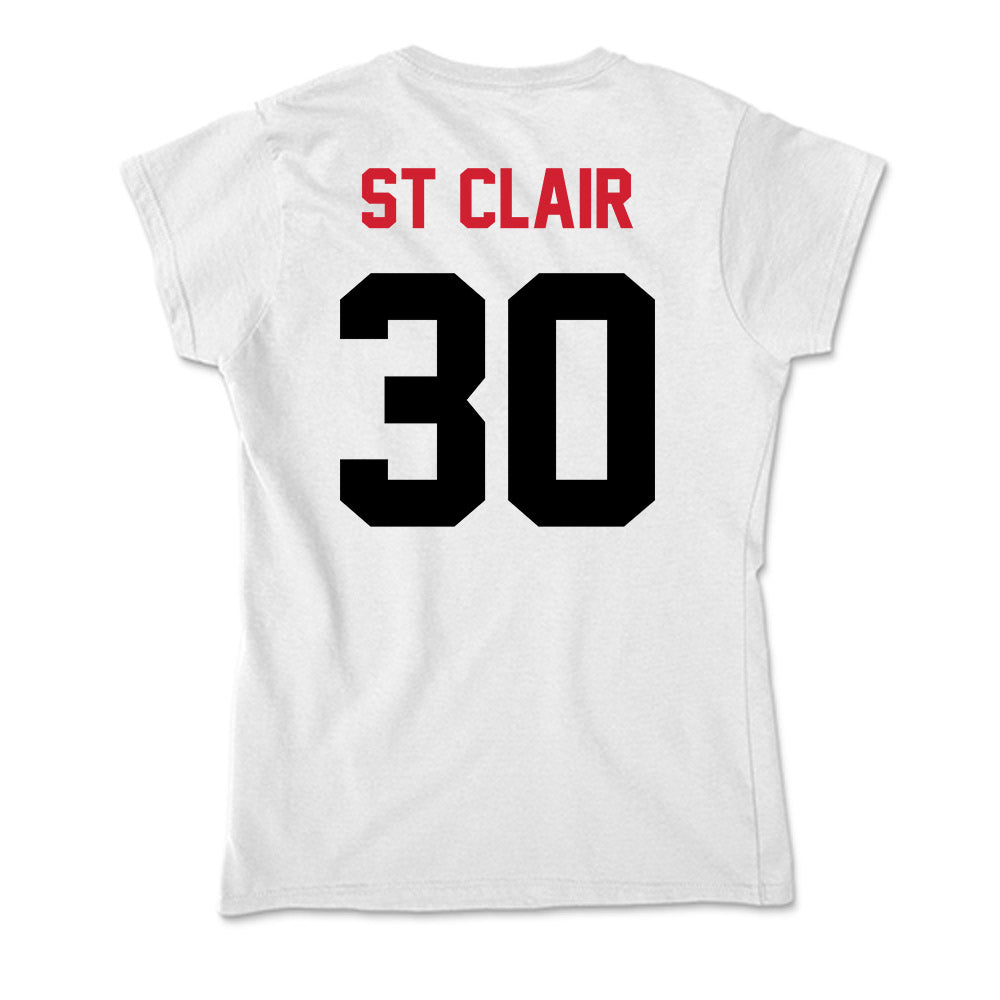Arkansas State - NCAA Men's Basketball : Jacob St Clair - Soft Style Women’s T-Shirt-1