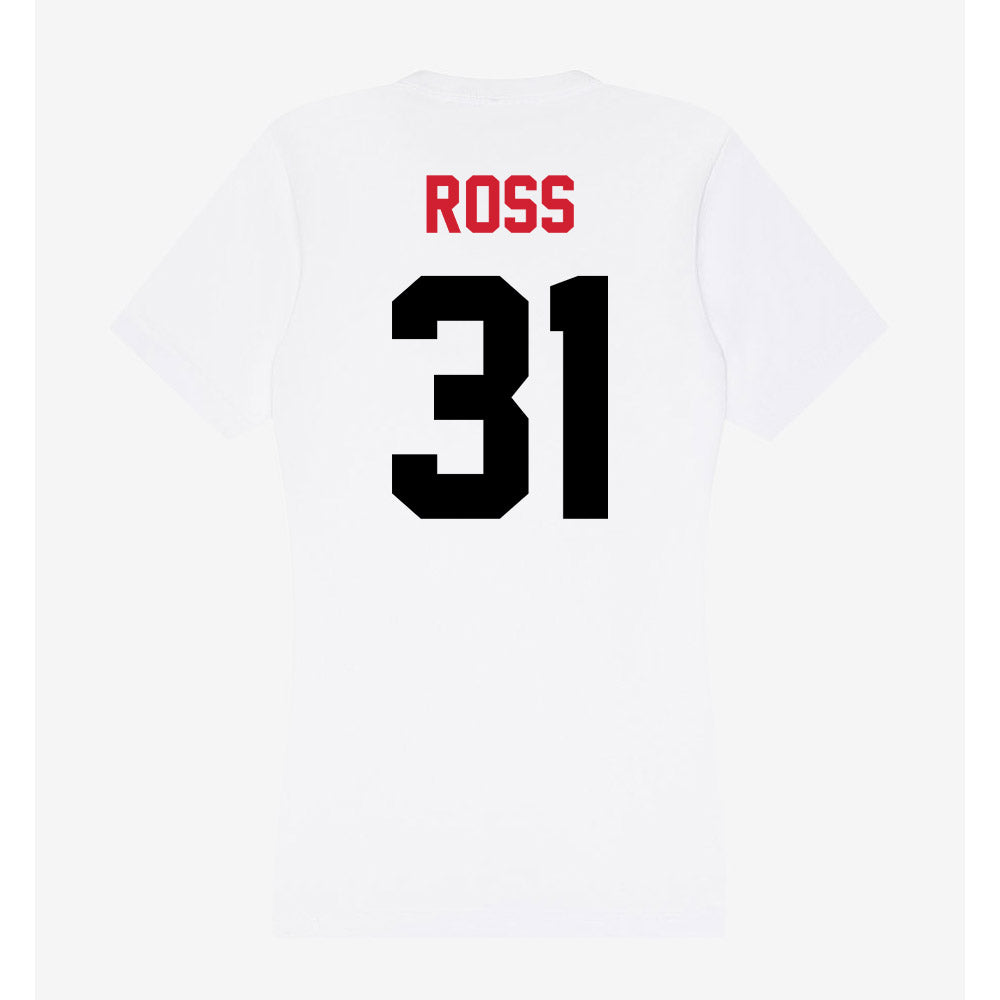 Arkansas State - NCAA Football : Xavier Ross - Women's V-Neck T-Shirt-1