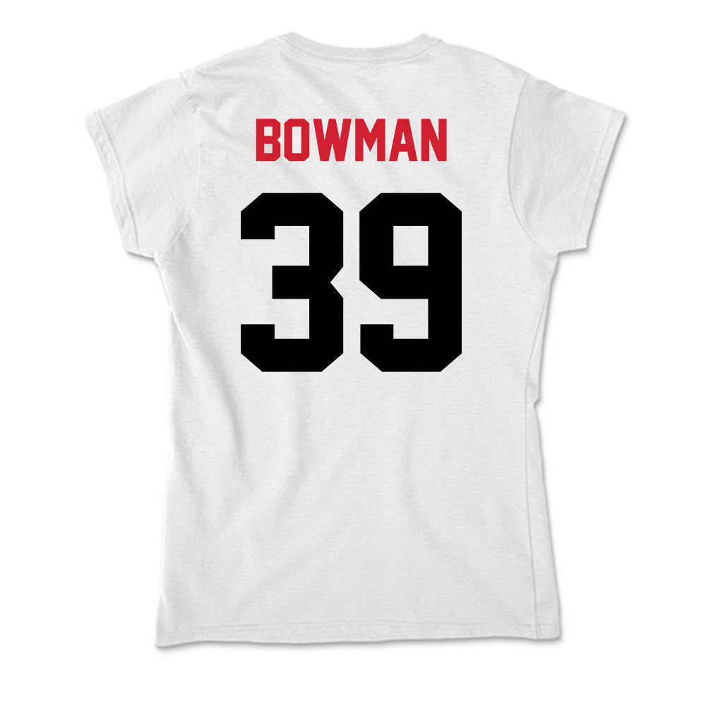 Arkansas State - NCAA Football : Ethan Bowman - Soft Style Women’s T-Shirt-1