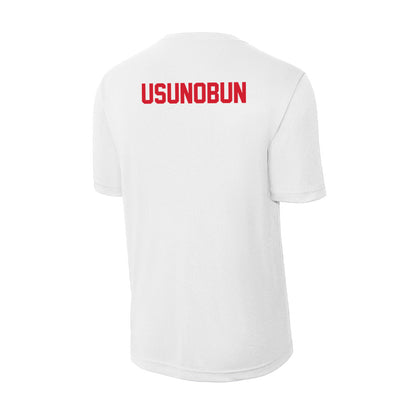 Arkansas State - NCAA Women's Track & Field : Queen Usunobun - Activewear T-Shirt-1