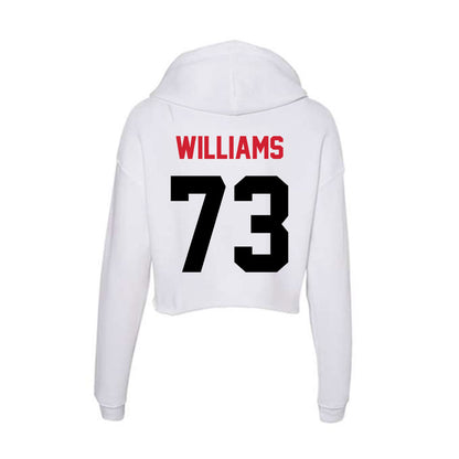 Arkansas State - NCAA Football : Kobe Williams - Women's Crop Fleece Hoodie-1