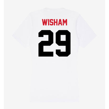 Arkansas State - NCAA Football : Luke Wisham - Women's V-Neck T-Shirt-1