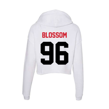 Arkansas State - NCAA Football : Ronnie Blossom - Women's Crop Fleece Hoodie-1
