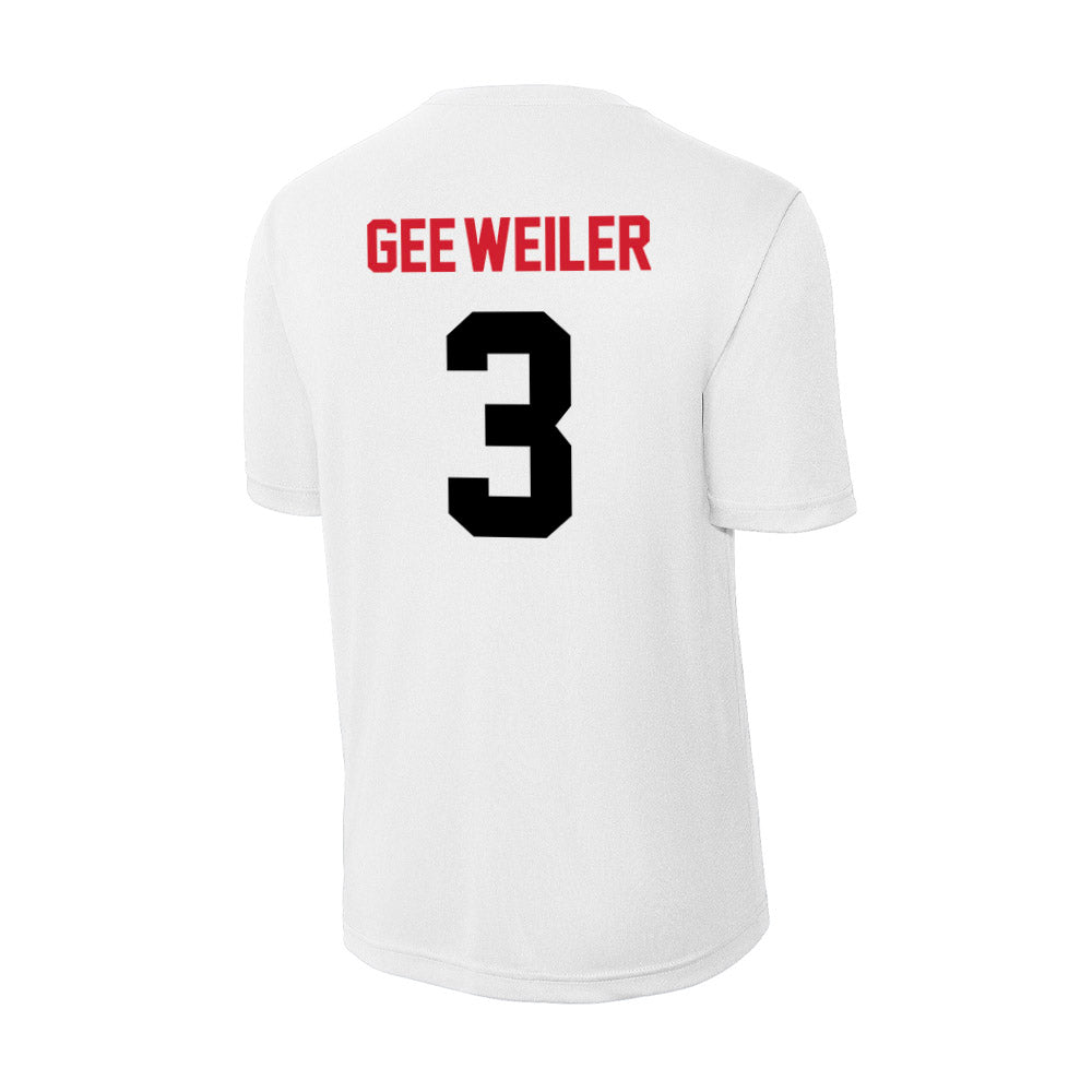 Arkansas State - NCAA Women's Volleyball : Libby Gee-Weiler - Performance T-Shirt-1