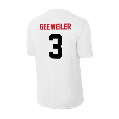 Arkansas State - NCAA Women's Volleyball : Libby Gee-Weiler - Performance T-Shirt-1