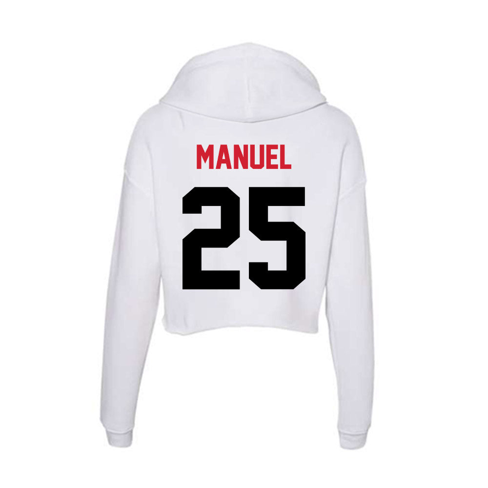 Arkansas State - NCAA Baseball : Cole Manuel - Women's Crop Fleece Hoodie-1