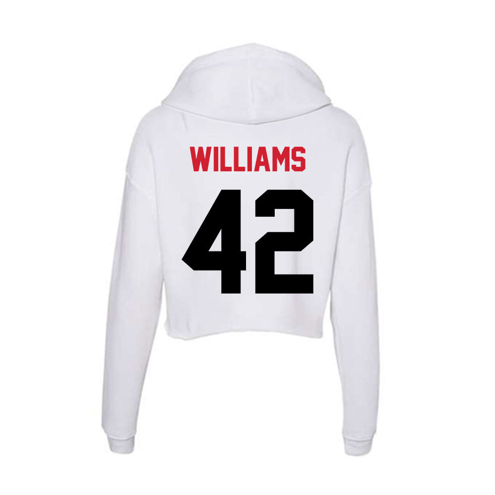 Arkansas State - NCAA Football : Shaun Williams - Women's Crop Fleece Hoodie-1